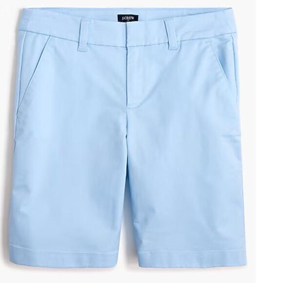 J. Crew Factory AL569 9" Lt. Blue  Frankie bermuda chino short size 2 NWT - Picture 6 of 12